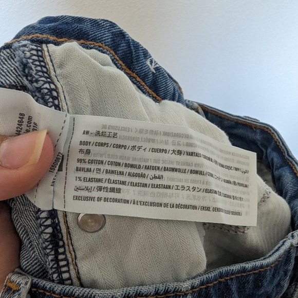 Abercrombie & fitch curve love mom high rise denim jeans distressed size 26 - Picture 7 of 7